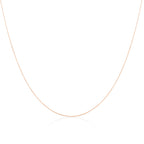9ct Rose Gold Diamond Cut Curb Chain 16 - 20 Inches