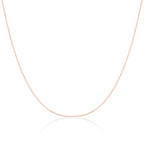9ct Rose Gold Diamond Cut Curb Chain