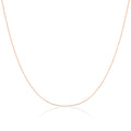 9ct Rose Gold Diamond Cut Curb Chain