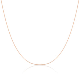 9ct Rose Gold Diamond Cut Curb Chain