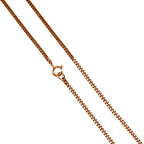 9ct Rose Gold Diamond Cut Curb Chain