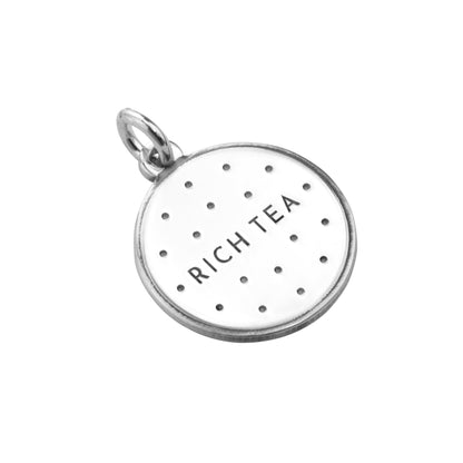 Personalised Sterling Silver Classic Biscuit Charm