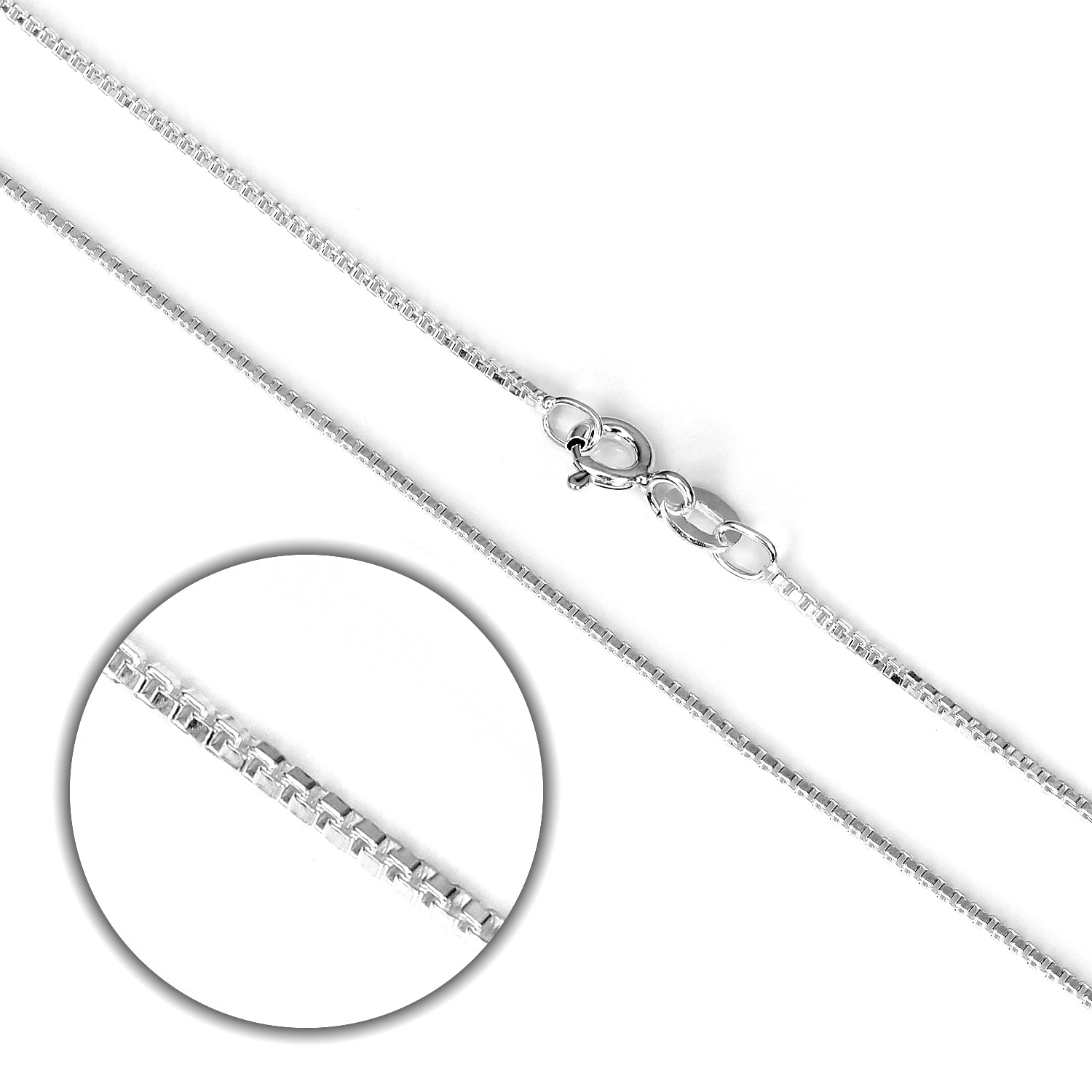 Sterling Silver Box Chain | jewellerybox