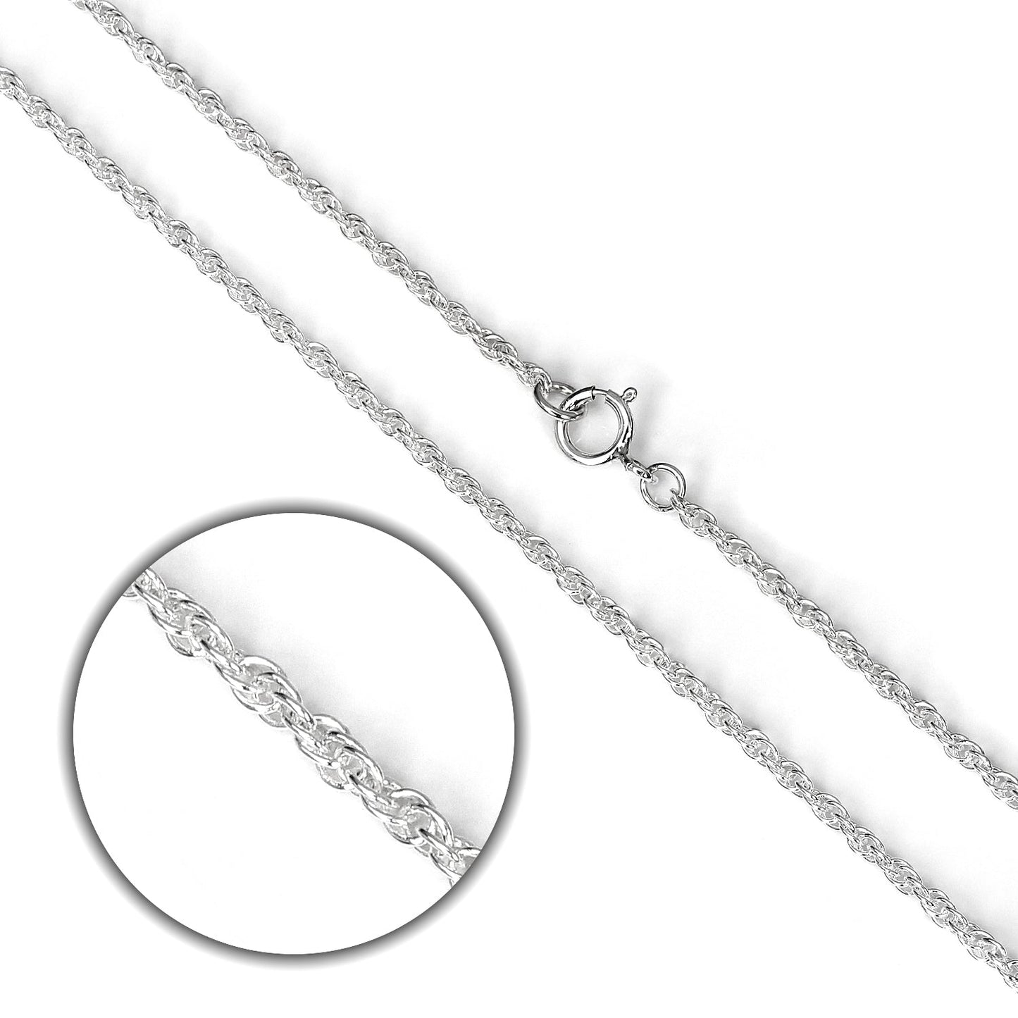 Sterling Silver Prince of Wales Chain 16 -24 Inches