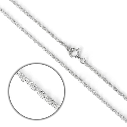 Sterling Silver Prince of Wales Chain 16 -24 Inches