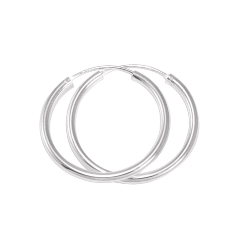 Sterling Silver 1.5mm Hoop Earrings