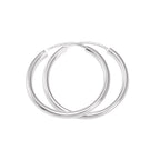 Sterling Silver 25mm Hoop Earrings