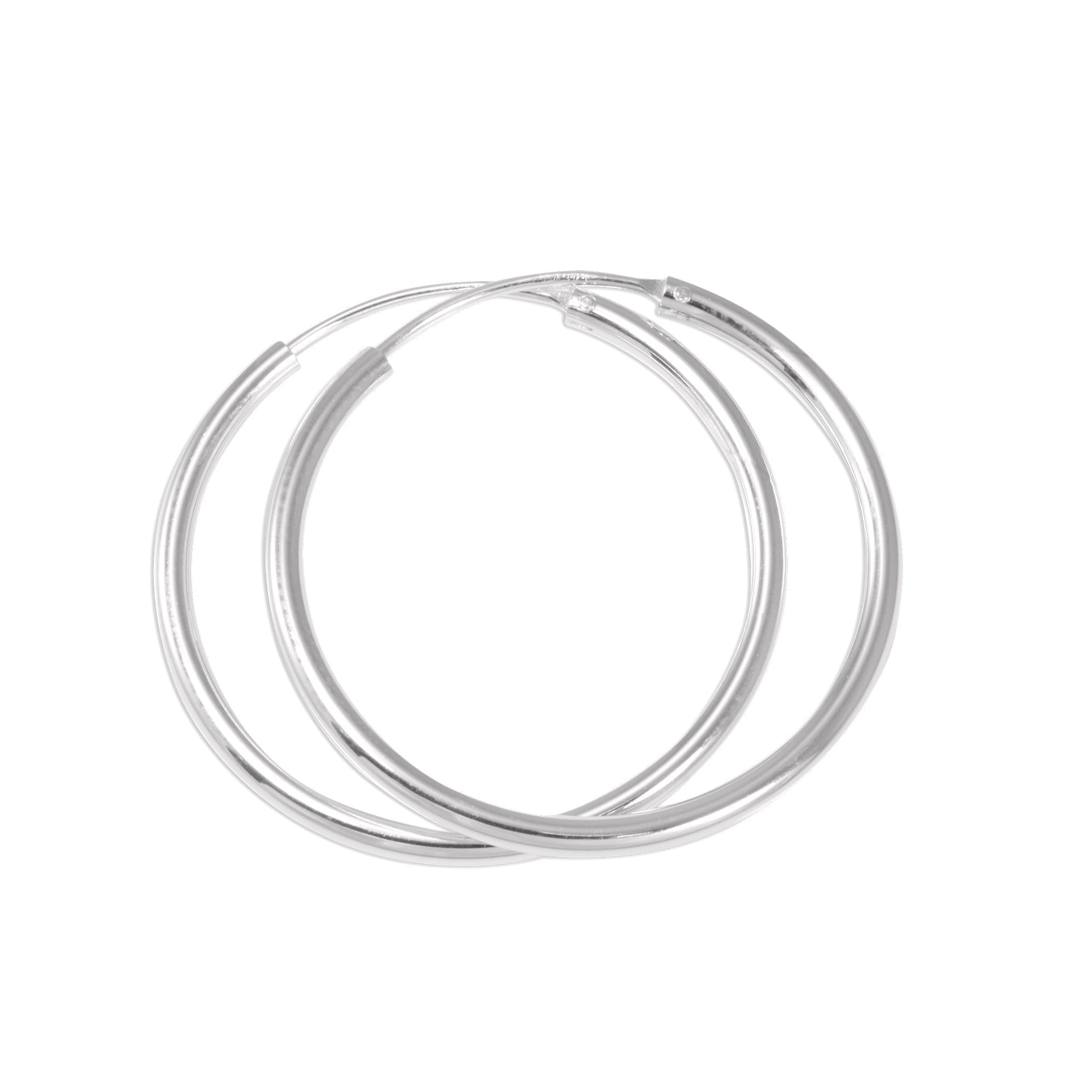 Sterling Silver 1.5mm Hoop Earrings
