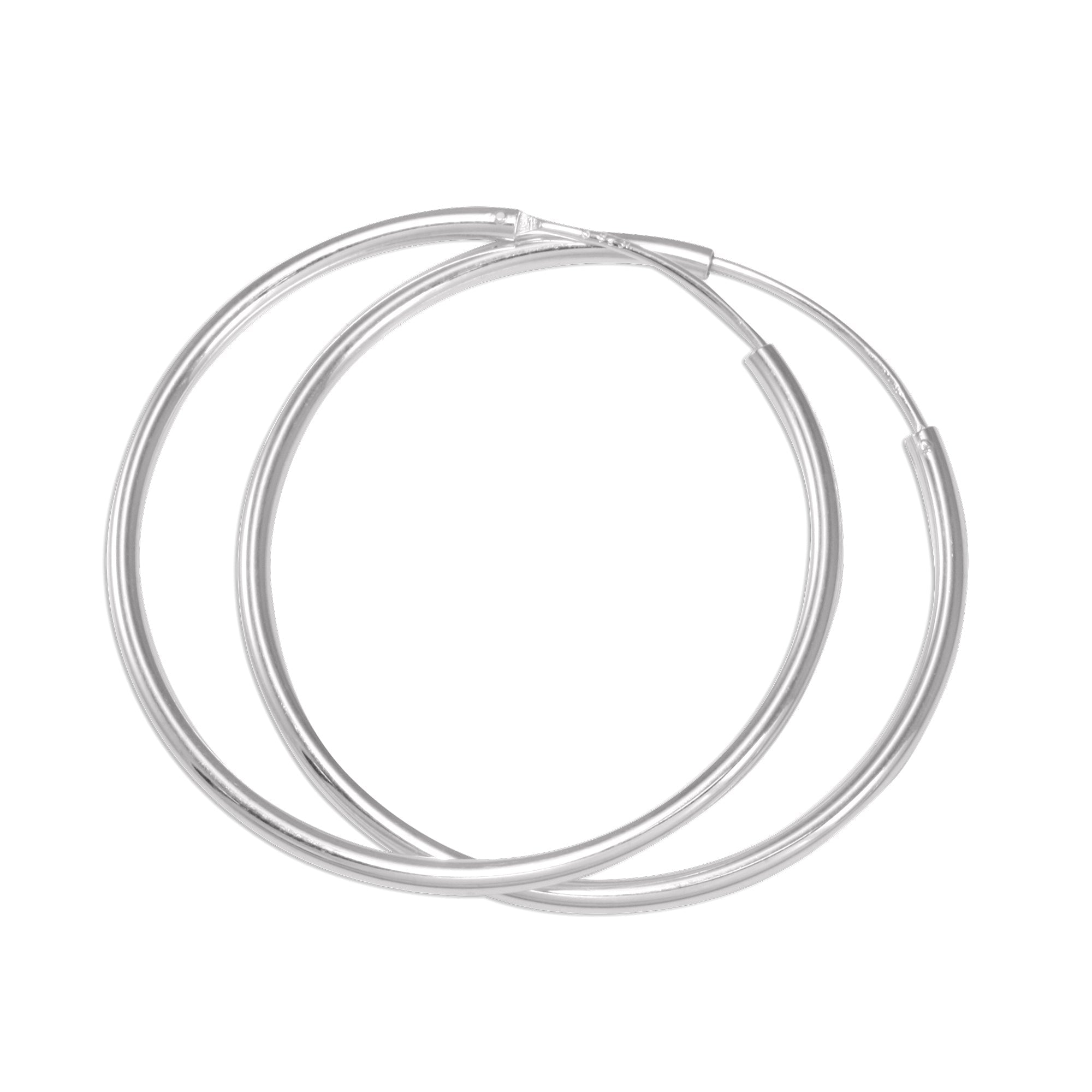 Sterling Silver 1.5mm Hoop Earrings