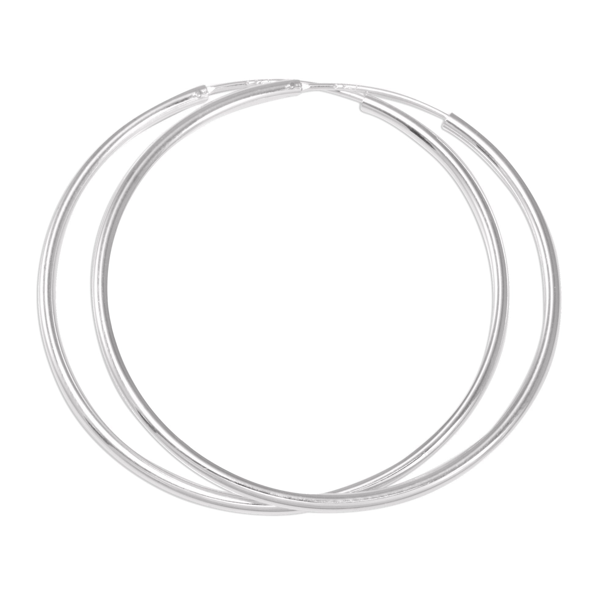 Sterling Silver 1.5mm Hoop Earrings