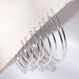 Sterling Silver 1.5mm Hoop Earrings