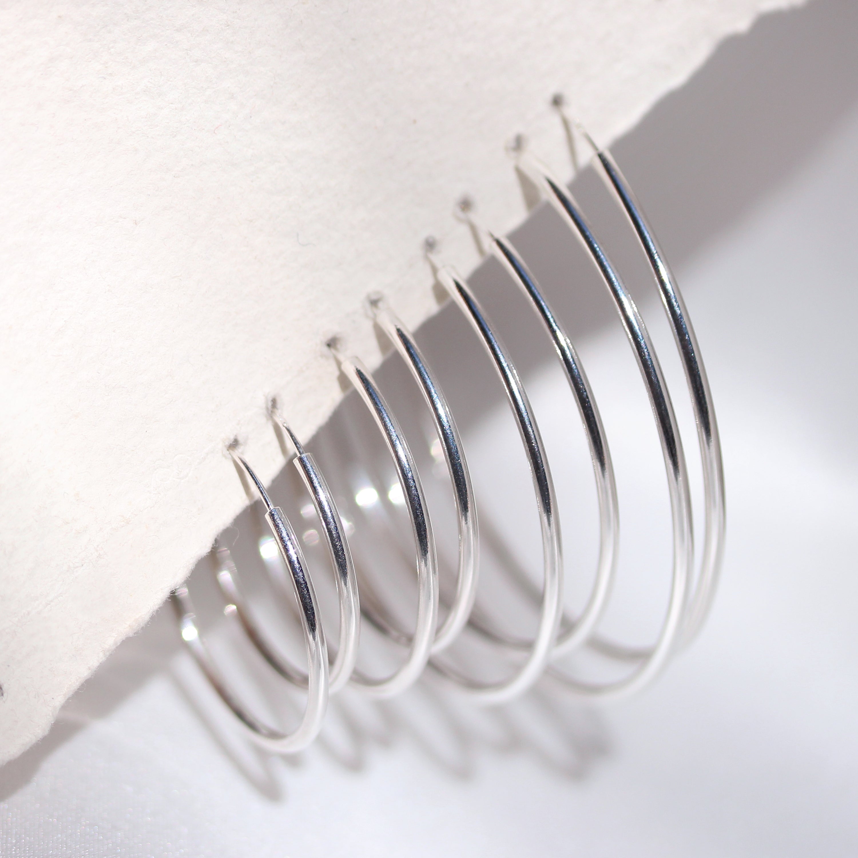Sterling Silver 1.5mm Hoop Earrings