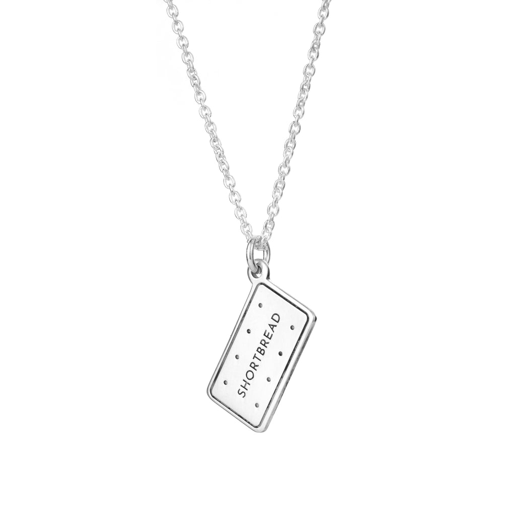 Personalised Sterling Silver Biscuit Necklace