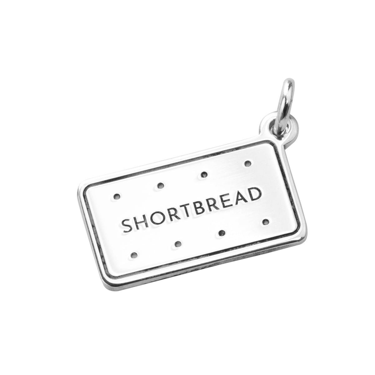 Personalised Sterling Silver Classic Biscuit Charm