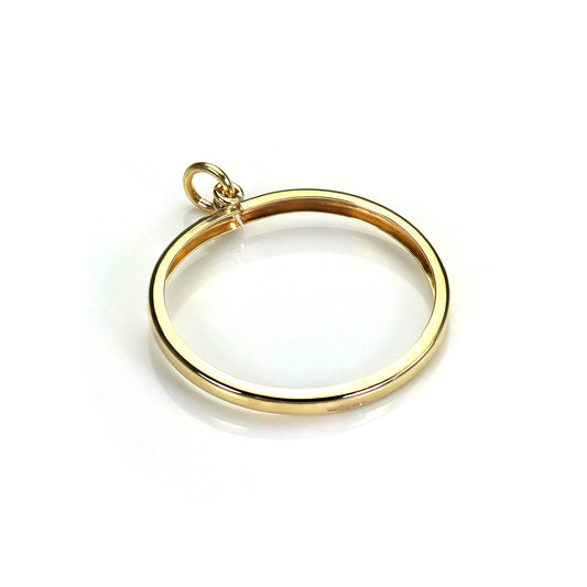 9ct Gold Half Sovereign Holder Pendant