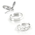 Sterling Silver Summer Toe Rings Set