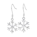 Sterling Silver Winter Snowflake Earring Wire Earrings