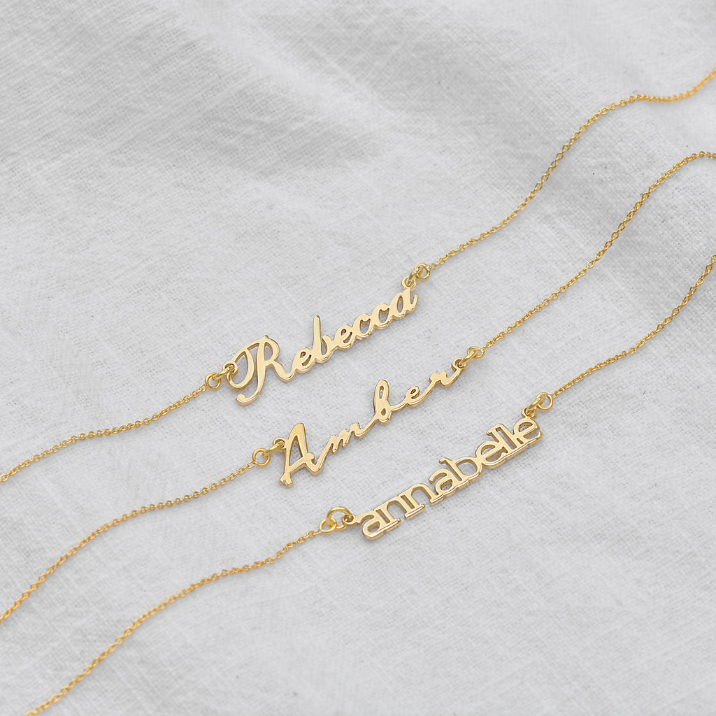 Personalised Sterling Silver Name Necklace