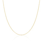9ct Gold Lightweight Diamond Cut Belcher Chain 16 - 20 Inches