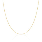 9ct Gold Lightweight Diamond Cut Belcher Chain 16 - 20 Inches