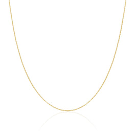 9ct Gold Lightweight Diamond Cut Belcher Chain 16 - 20 Inches