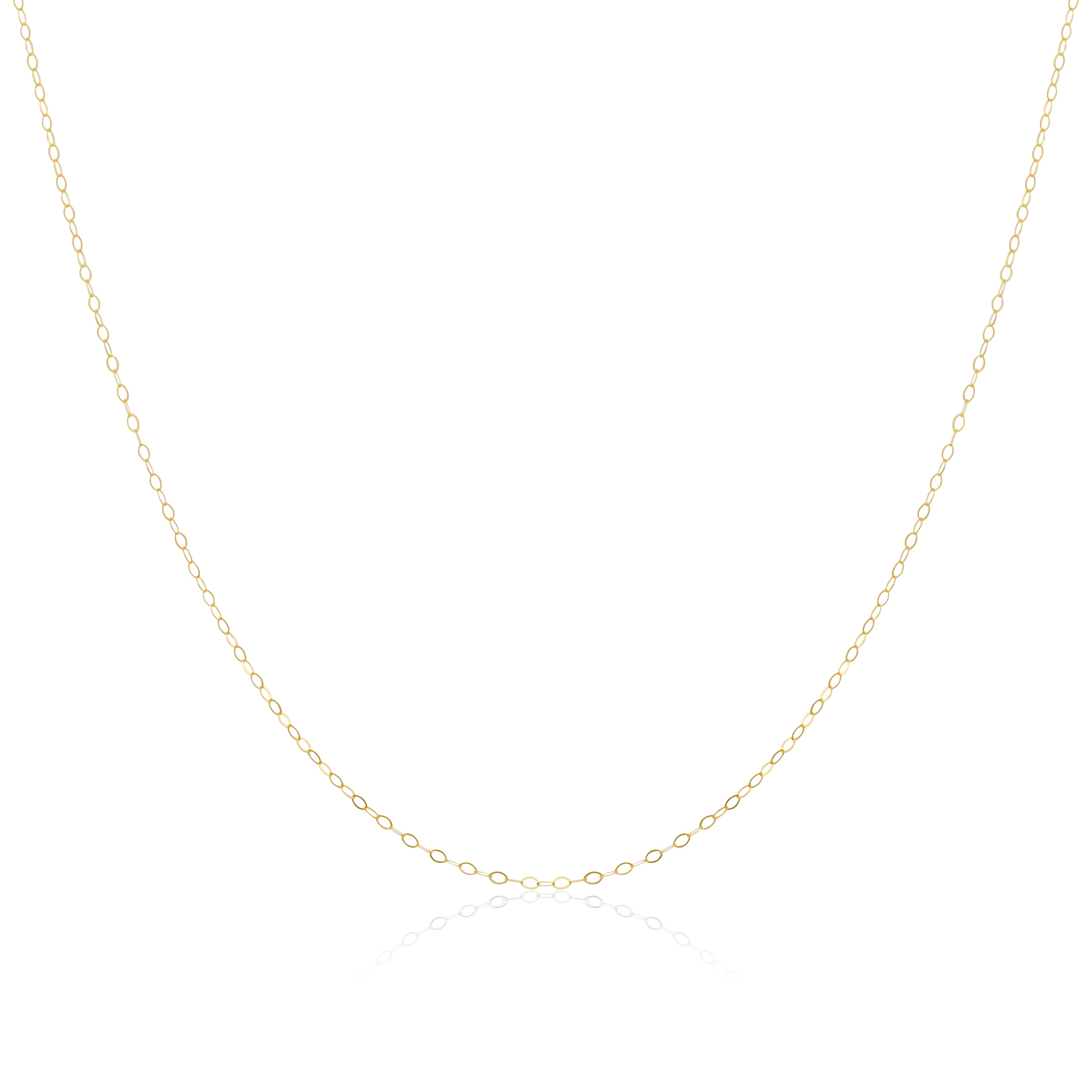 9ct Gold Lightweight Trace Chain 16 - 20 Inches