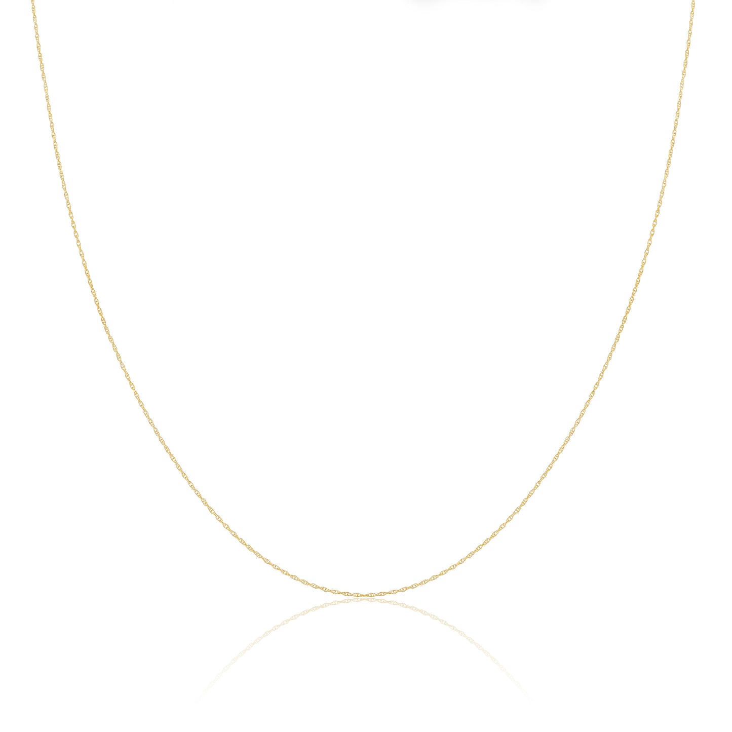9ct Gold Rope Chain 16 - 18 Inches