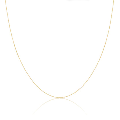 9ct Gold Rope Chain 16 - 18 Inches