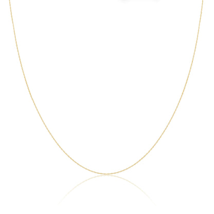 9ct Gold Rope Chain 16 - 18 Inches