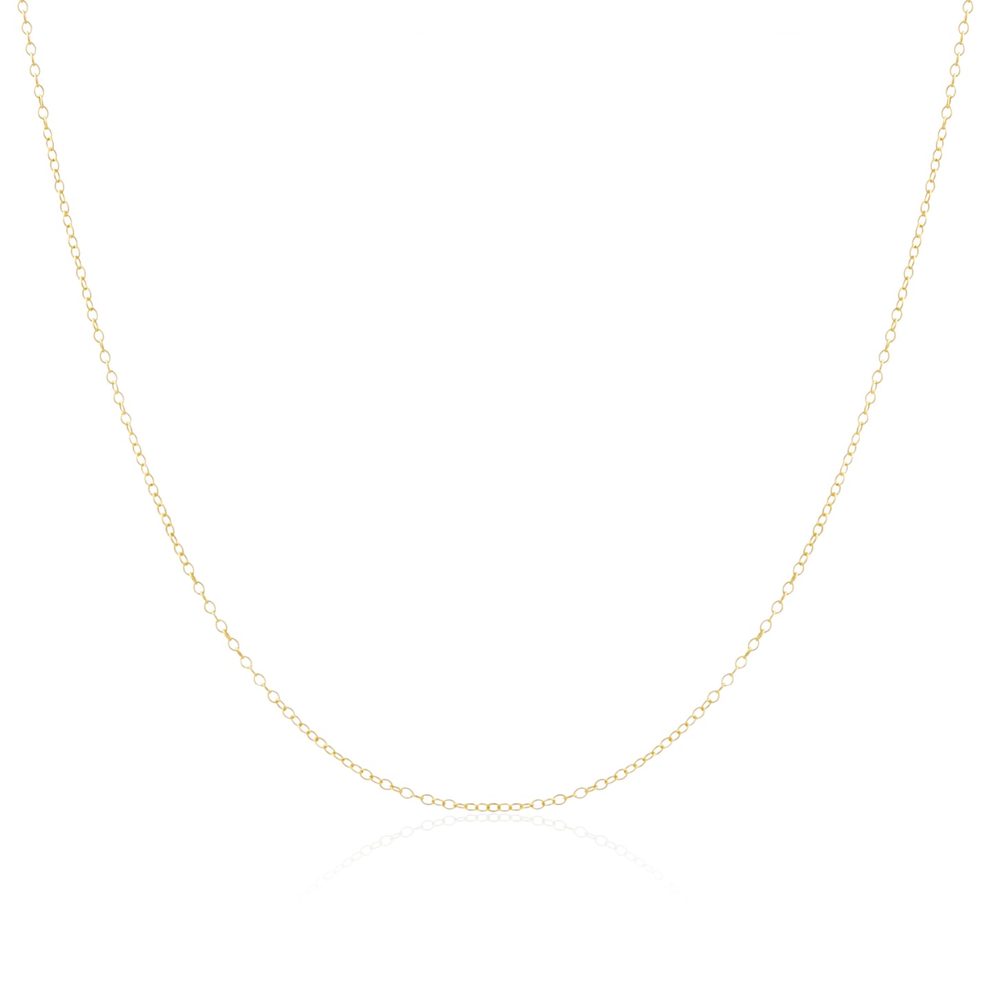 9ct Gold Trace Chain 16 - 18 Inches