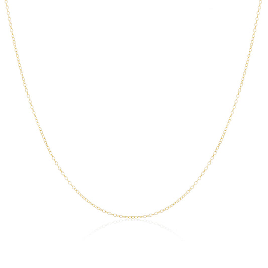 9ct Gold Trace Chain 16 - 18 Inches