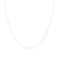 9ct White Gold Fine Belcher Chain 16 - 20 Inches
