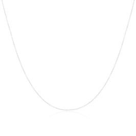 9ct White Gold Trace Chain 22 Inches
