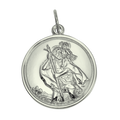 9ct White Gold St Christopher Pendant
