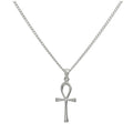 Large Sterling Silver Ankh Pendant Necklace 16 - 24 Inches