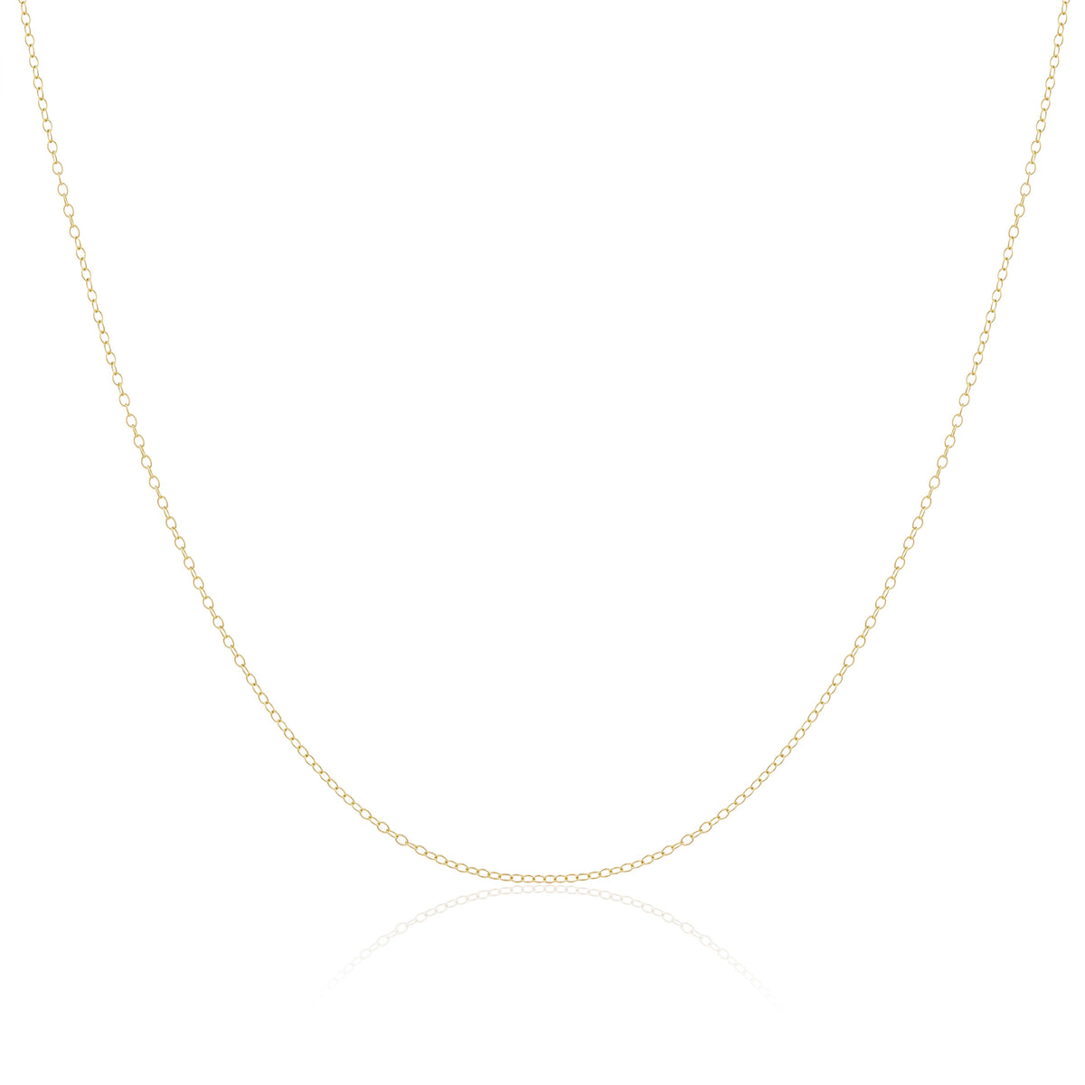 9ct Yellow Gold Trace Chain 18 Inches