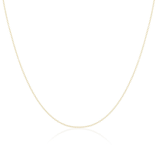 9ct Yellow Gold Trace Chain 18 Inches