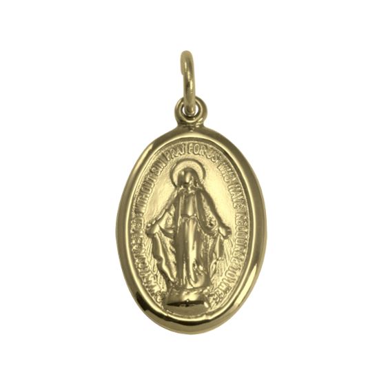 Gold Miraculous Medal - Polished or Matt