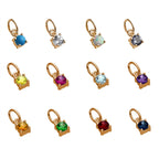 Rose Gold Plated Sterling Silver CZ Birthstone Claw Charms