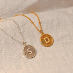 Personalised Sterling Silver Starburst Initial Necklace